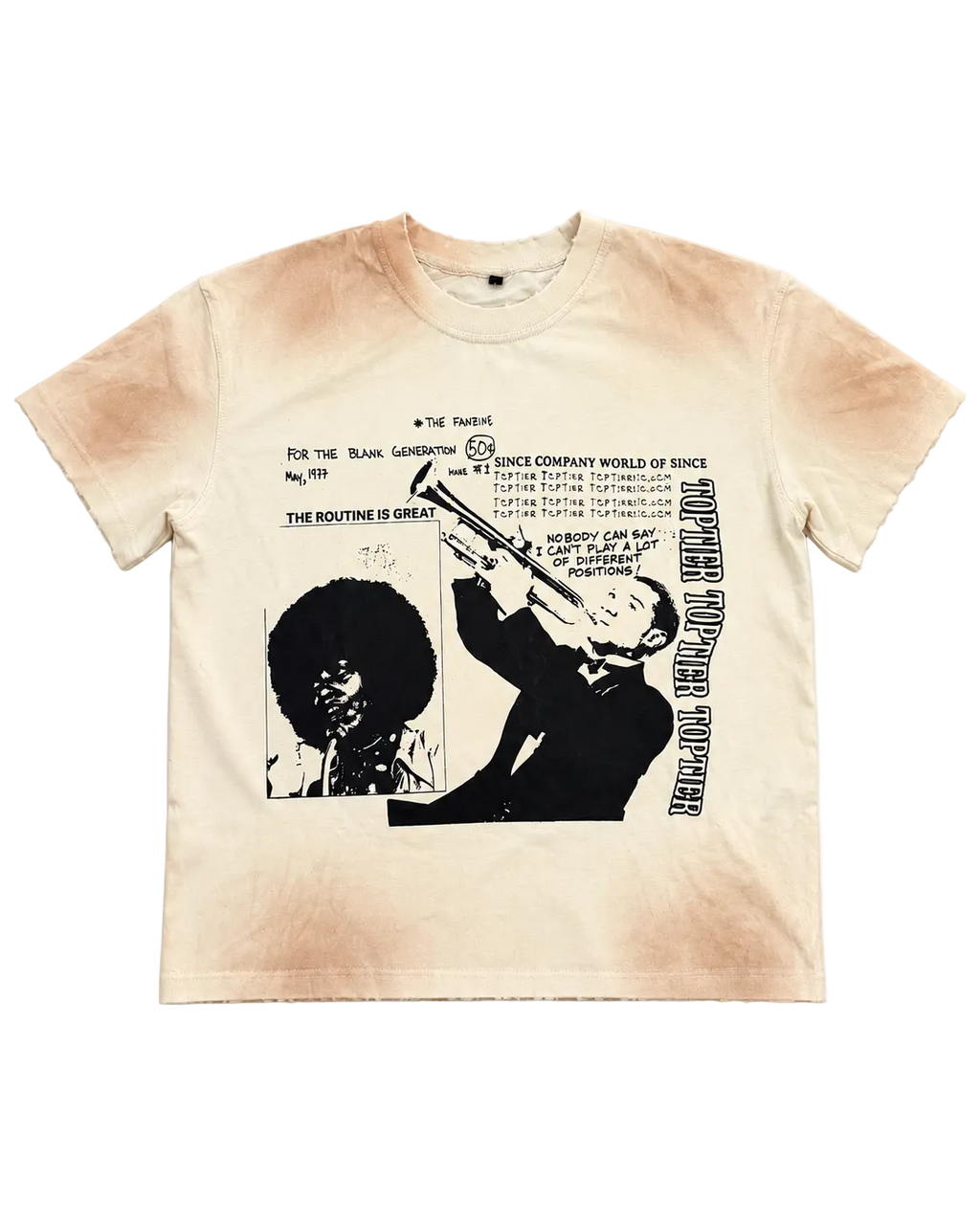 Icon Tee — Cream faded