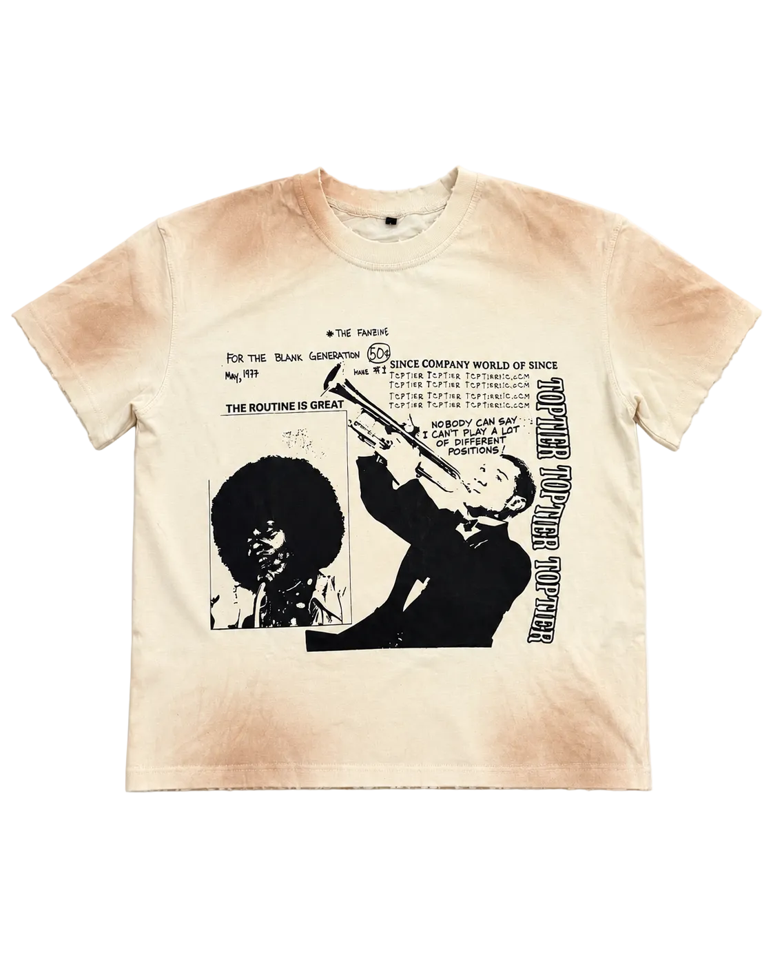 Icon Tee — Cream faded