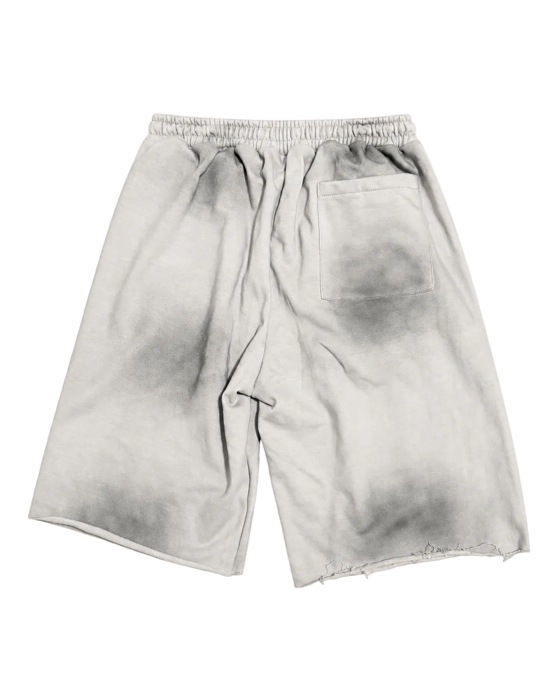 Top Tier Washed Graphic Shorts — Cloud Grey